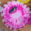 Suministros para funerales 30 cm fondo único 7 piezas de cabeza de flor flor de papel flotante corona de funeral sacrificio corbata de papel de una pulgada