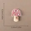 Acessórios para Sapato Laço de Tecido, Fivela Flor para Bolsa Sapato, Cogumelo Xadrez Acessórios para Roupa, Acessórios de Laço