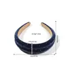 Diadema de Gama Alta para Otoño e Invierno de Gamuza con Pedrería y Corona Alta, Accesorio de Moda Transfronterizo para Rostros Pequeños