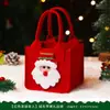 Bolsa de maçã de Natal, bolsa tote de feltro, sacola de presente, saco para embalagem de doces de Véspera de Natal, bolsa de presente de Natal