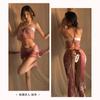 Lingerie Sexy, Alças Sexy Estilo Antigo Halter, Traje de Saia com Renda e Recortes Gradientes Estilo Luxúria Pura da Dinastia Han