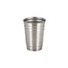 Copo de aço inoxidável 304 de camada única com degraus para cerveja artesanal, copo para bebidas frias ao ar livre, copo de água portátil empilhável