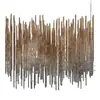 Lustre para lobby de hotel, escritório de vendas, salão de banquetes, design personalizado e simples, escada de villa duplex, luminária de engenharia para teto alto