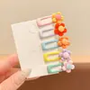 Presilhas de cabelo mini fofas e doces para crianças, presilhas BB para franja de meninas, grampos para arrumar o cabelo da franja lateral de bebês
