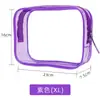Bolsa de aseo de PVC Bolsa de cosméticos transparente Bolsa de almacenamiento portátil Bolsa de aseo de viaje de gran capacidad Impermeable de alta gama