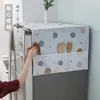 Funda antipolvo para refrigerador sin polvo Funda antipolvo para la parte superior del horno microondas Apertura única Puerta doble A prueba de aceite Impermeable Acabado Bolsa de almacenamiento colgante