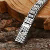 Pulsera Xiangxu tejida a mano cabeza de dragón doble gruesa moda para hombre plata tailandesa retro joyería antigua ventas directas de fábrica