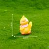 Micro Paisagem Criativa Bonito Branco Amarelo Pato Boneca DIY Decorações Acessórios Carro Desktop Mini Enfeites