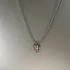 Collar de Mariposa Irregular Láser Super Hada Sinfonía Diseño de Nicho Retro Más Fácil de Combinar Cadena de Clavícula de Gama Alta