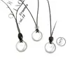 Colar Longo Circular Simples de Prata para Mulheres, Design de Nicho com Sensação de Luxo, Novo Pingente para Uso Versátil no Dia a Dia