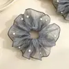 Elástico Colorido para Cabelo com Gradiente de Princesa Sereia para Mulheres, Corda de Cabelo Extra Grande, Acessório de Cabelo Estilo Coreano com Contas para Rabo de Cavalo