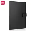 Cuaderno Deli 7941/7942 con Tapa de Cuero 120 Hojas - 16K Cuaderno de Reuniones de Cuero Bloc de Notas de Trabajo Dropshipping