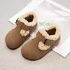 Sapatos Birkenstock Femininos 2026 Novidades de Inverno Sapatos de Algodão para Crianças com Forro de Lã Sapatos Peludos para Bebê Menina Botas de Neve Quentes para Crianças