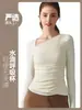 [Estrictamente Seleccionados] Tops Deportivos para Mujer con Almohadillas, Ajuste Ceñido de Manga Larga, Moldeador de Cintura, Ropa para Pilates, Fitness y Yoga, Otoño e Invierno