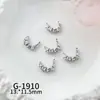 Nuevo Arte de Uñas Circonita Estilo de Lujo de Alta Gama Punta Francesa Pedrería Versátil Decoraciones Brillantes para Uñas Corazón Lazo