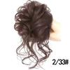 Fábrica al por mayor pinza para el cabello barba larga rizo anillo para el cabello cola de pollo capullo de cabello esponjoso cabello real cabeza de bola peluca mujeres