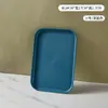 Bandeja para Uso Doméstico, Hotel, Restaurante, Bandeja de Té Rectangular, Montaje de Puesto, Bandeja para Postres Engrosada, Vajilla Plástica Práctica