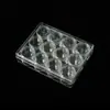 Set de 15g 12 Piezas Caja de Almacenamiento de Plástico Transparente Joyería Pendientes Mascarilla Facial Comprimida Sub-botella Fabricante Venta al por Mayor