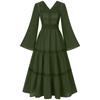 Traje de Halloween Transfronteiriço Europeu Medieval Renascentista Vestido Vitoriano Colonial