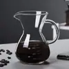 Taza de Filtro de Café con Etiqueta Transfronteriza, Cafetera de Vidrio Espeso para Preparación Manual, Cafetera de Goteo, Jarra para Compartir Café Cold Brew