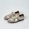 Estilo minimalista~Color blocking retrô clássico Tênis de treino alemão feminino 2026 Outono novo estilo Estilo coreano Emagrecedor Versátil Casual Tênis de plataforma