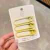 Acessórios de Início de Primavera Estilo Coreano Presilha de Cabelo, Presilha Lateral Doce Dopamina, Presilha para Franja da Testa, Pente de Cabelo Requintado de Alta Qualidade