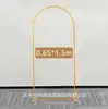 Venta Caliente en Amazon Arco Dorado de Hierro de 7.2 pies Marco de Puerta Guía de Camino para Bodas Soporte para Globos Escenario Diseño de Escenario