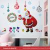 Adesivo de Parede Desenho Papai Noel Ay226Ab Árvore de Natal Janela de Feriado Sala de Aula Vidro Decoração de Fundo Adesivo de PVC