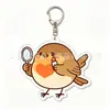 Pingente Chaveiro Acrílico Pisco-de-peito-ruivo Europeu Desenho Animado Criativo Presente Decoração de Mochila Mercadoria de Anime Transfronteiriça