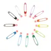 Atacado de fábrica 7 tamanhos cor alfinetes de segurança roupas artefato anti-luz doméstica alfinetes fixos manuais