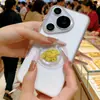 Adesivo de Celular Ouro Puro 999 Estilo Tiktok, Sucesso Instantâneo Bolo de Aniversário Gato da Sorte Adesivo de Folha de Ouro Presente