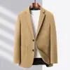 Traje casual para hombre colección otoño/invierno 2026, traje de negocios de color liso de alta gama para hombres de mediana edad y jóvenes, prenda exterior engrosada