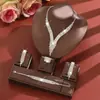 Collar y Pendientes con Colgante de Corazón y Borla Ecológicos Europeos Galvanizados Transfronterizos Nuevos de Alta Resistencia de Gama Alta Accesorios de Moda para Fiesta para Mujeres