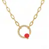 Cadena Dorada en Forma de V con Cabeza y Cola Completamente Diamantadas, Collar Estilo Uña, Inspirado en Celebridades, Estilo Lujo Ligero, Incrustado de Diamantes, Cadena de Clavícula de Alta Gama