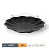 Vajilla de melamina A5 plato para olla caliente negro creativo plato para barbacoa barbacoa imitación porcelana plato rectangular para carne tazón comercial