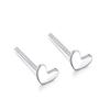Pendientes de plata de ley s999 para mujer, mini pendientes sencillos con forma de mariposa de amor, pendientes de plata antibloqueo Mori