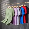 Camiseta de manga corta unisex, cuello redondo, secado rápido, tacto frío de nailon, agradable para la piel, transpirable y cómoda, con diseños estampados y bordados
