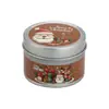 Venta al por mayor de fábrica Caja de regalo de Navidad transfronteriza, Lata de atmósfera festiva Vela de cera de soja perfumada Decoración