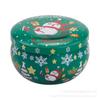 2021 Chocolate Natal Pequena Caixa de Ferro Lata Lata Folha de Flandres Criativa Pote de Biscoitos Doces Pote de Vela de Natal Pronto para Entrega