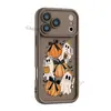 Funda de teléfono otoñal temática de Halloween con lazo, calabaza y diseños de fantasmas para Apple 18 Pro Max, funda suave de silicona, iP15 Pro Max