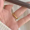 Anillo Floral de Plata de Ley 925 Fan Zhi Qiao Estilo Frío Ins Europeo y Americano de Moda Versátil Nicho Anillo de Corazón Abierto para Mujeres