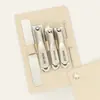 Maleta Transfronteriza Set de 8 Piezas Cortaúñas Cortaúñas Antisalpicaduras Herramienta de Manicura Portátil Set de Cortaúñas