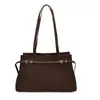 Bolsa Tote Casual Retro para Viajeros Mujeres 2025 Invierno Nuevo Gamuza de Alta Calidad Versátil Bolso de Hombro o Axila