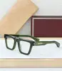 Jmm Larami Moda Transfronteiriça Luxo Turquesa Artesanal Óptico Quadrado Tendência Armações de Óculos Lisas para Homens e Mulheres Podem Ser Equipadas com Lentes