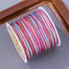 Boting No. 72, estilo chino, teñido en degradado, hilo de jade colorido para pulseras, collares, colgantes y joyería hechos a mano