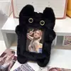 Libro Rojo Mismo Estilo Perrito Batido Peluche Porta Tarjetas para Tarjeta de Comida y Tarjeta de Autobús 3 Pulgadas Pequeño Almacenamiento de Tarjetas Estuche Protector Bolso Colgante