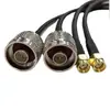Cable coaxial de RF para antena de alambre multifilar de 5 mm RG58 N-J/ RP-SMA-J 50 ohmios