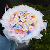 Ramo de Alas Rosa Eterna Beso de Hada Flor de Jabón Regalo Qixi para Novia Mejor Amiga Regalo de Cumpleaños