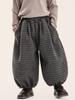 Pantalones de Forro Polar para Niños Changguo, Pantalones de Linterna Estilo Coreano Nuevos de Invierno para Niños, Pantalones a Cuadros con Forro Polar Integrado para Niños Pequeños