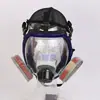 Fabricante Fornece Máscara Facial Completa Anti-Poeira e Anti-Respingo de Uma Peça com Óculos 902 Máscara Facial Completa Esférica Anti-Embaçante e Anti-Respingo de Óleo